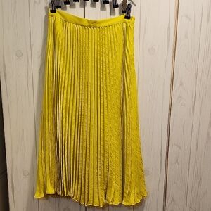 Banana Republic Vibrant Yellow A-Line Skirt